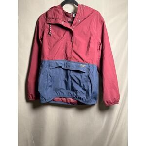 Eddie Bauer Charly Anorak Jacket Pullover Dark Berry Navy Women's Size M‎